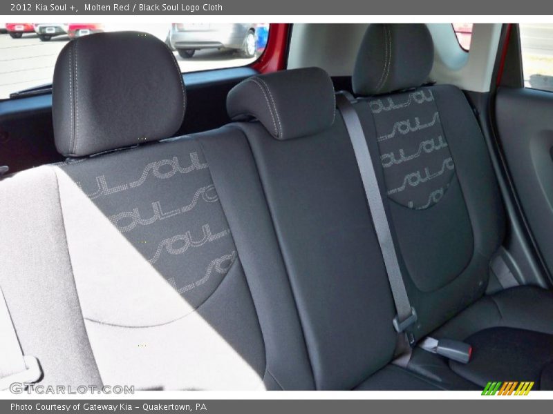 Molten Red / Black Soul Logo Cloth 2012 Kia Soul +