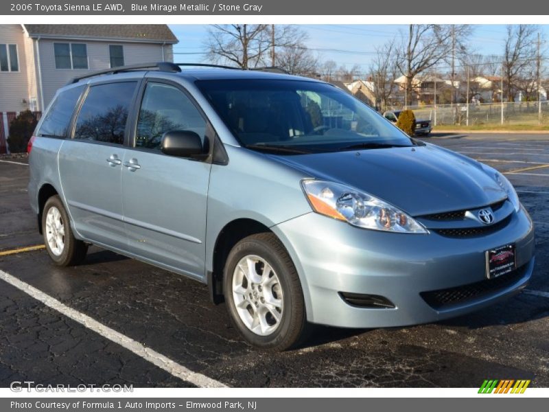 Blue Mirage Metallic / Stone Gray 2006 Toyota Sienna LE AWD