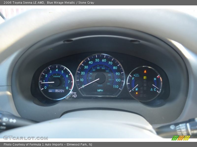 Blue Mirage Metallic / Stone Gray 2006 Toyota Sienna LE AWD