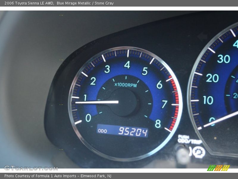 Blue Mirage Metallic / Stone Gray 2006 Toyota Sienna LE AWD