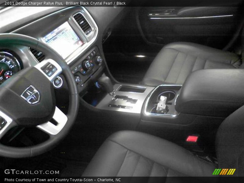 Brilliant Black Crystal Pearl / Black 2011 Dodge Charger Rallye Plus