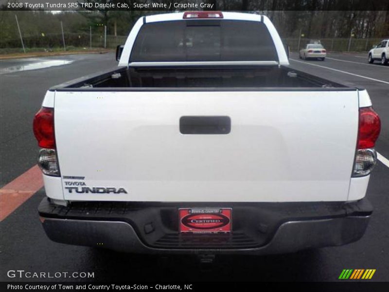 Super White / Graphite Gray 2008 Toyota Tundra SR5 TRD Double Cab