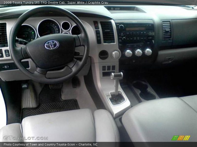 Super White / Graphite Gray 2008 Toyota Tundra SR5 TRD Double Cab