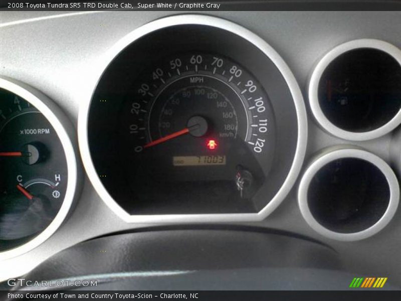 Super White / Graphite Gray 2008 Toyota Tundra SR5 TRD Double Cab