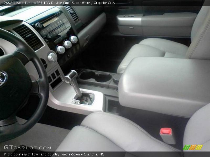 Super White / Graphite Gray 2008 Toyota Tundra SR5 TRD Double Cab
