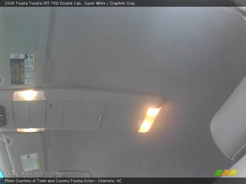 Super White / Graphite Gray 2008 Toyota Tundra SR5 TRD Double Cab