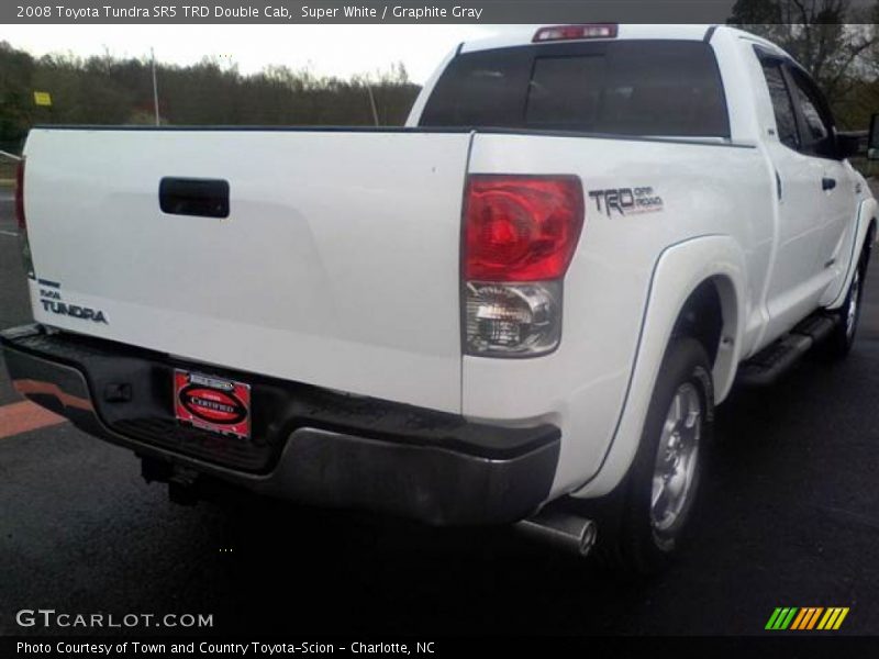 Super White / Graphite Gray 2008 Toyota Tundra SR5 TRD Double Cab