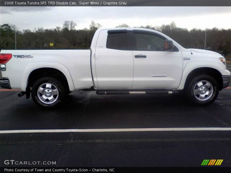Super White / Graphite Gray 2008 Toyota Tundra SR5 TRD Double Cab
