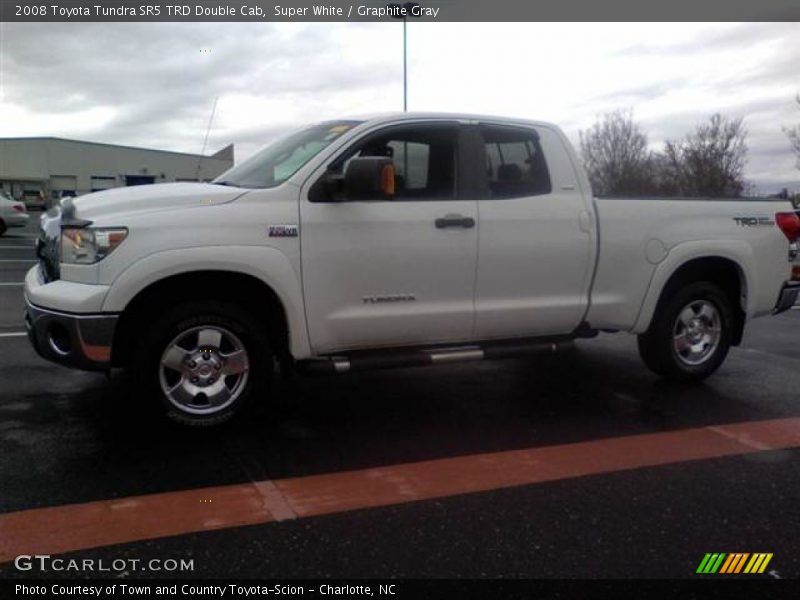 Super White / Graphite Gray 2008 Toyota Tundra SR5 TRD Double Cab