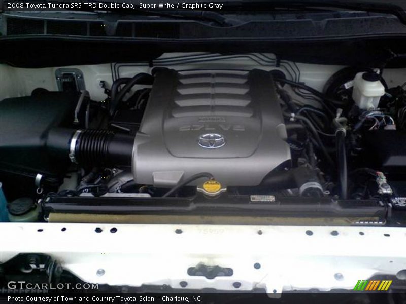 Super White / Graphite Gray 2008 Toyota Tundra SR5 TRD Double Cab