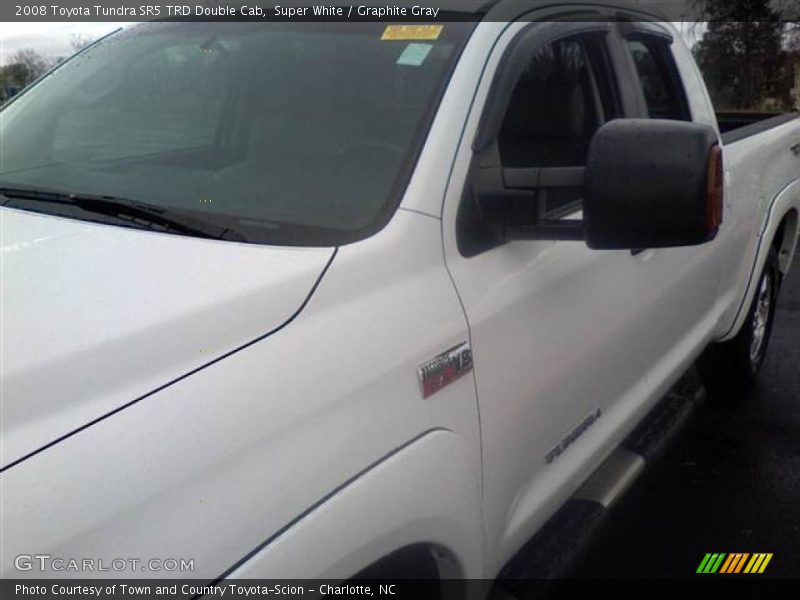Super White / Graphite Gray 2008 Toyota Tundra SR5 TRD Double Cab