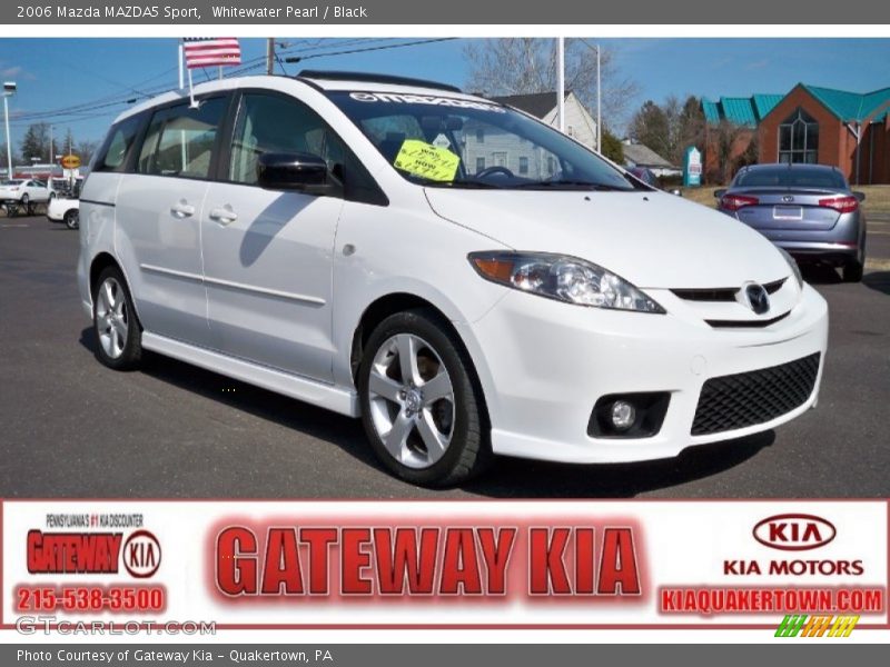 Whitewater Pearl / Black 2006 Mazda MAZDA5 Sport
