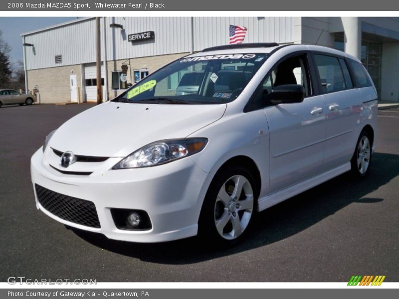Whitewater Pearl / Black 2006 Mazda MAZDA5 Sport
