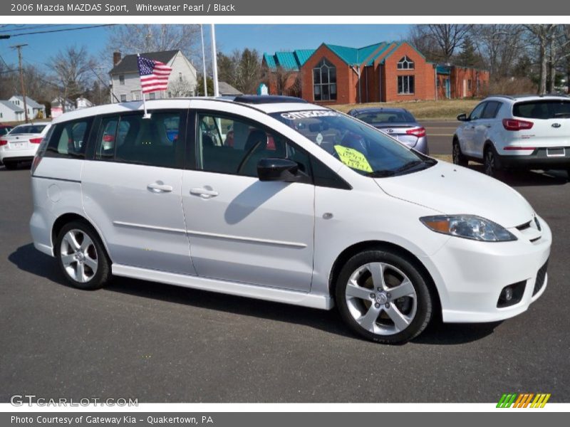 Whitewater Pearl / Black 2006 Mazda MAZDA5 Sport