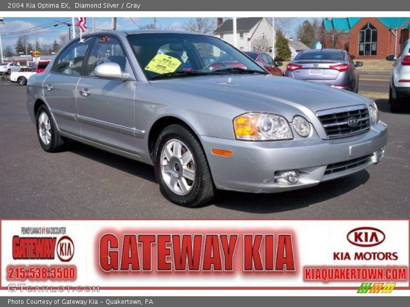 Diamond Silver / Gray 2004 Kia Optima EX