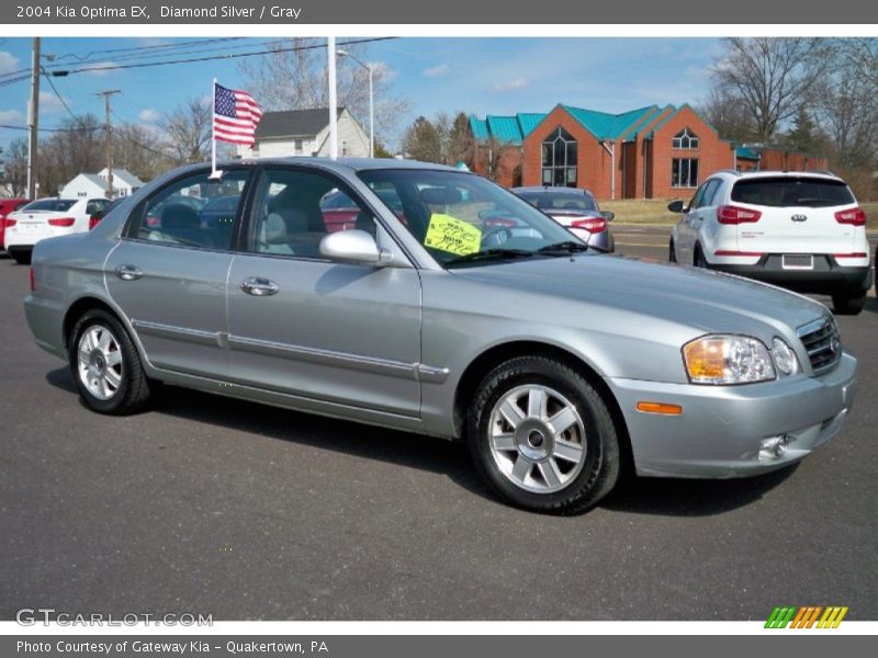 Diamond Silver / Gray 2004 Kia Optima EX
