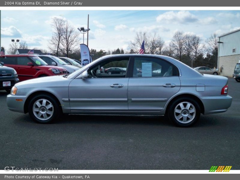 Diamond Silver / Gray 2004 Kia Optima EX