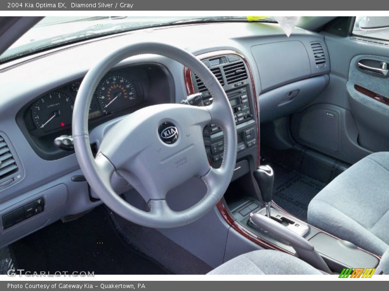 Diamond Silver / Gray 2004 Kia Optima EX