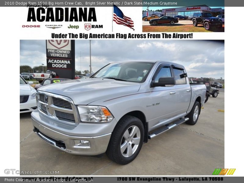 Bright Silver Metallic / Dark Slate/Medium Graystone 2010 Dodge Ram 1500 Big Horn Crew Cab