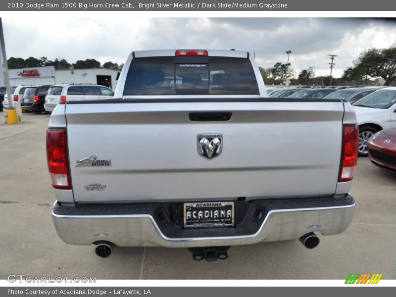 Bright Silver Metallic / Dark Slate/Medium Graystone 2010 Dodge Ram 1500 Big Horn Crew Cab