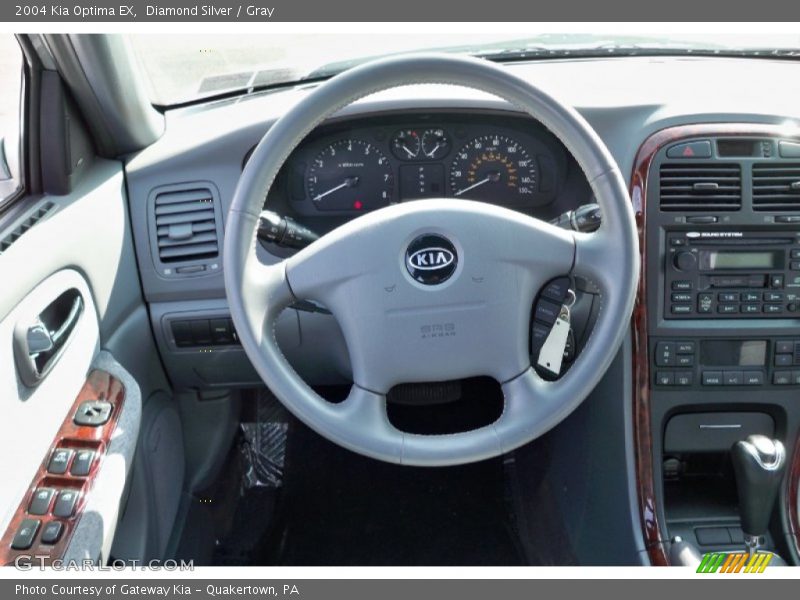 Diamond Silver / Gray 2004 Kia Optima EX