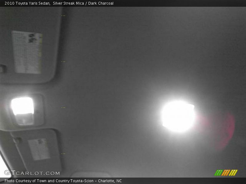 Silver Streak Mica / Dark Charcoal 2010 Toyota Yaris Sedan
