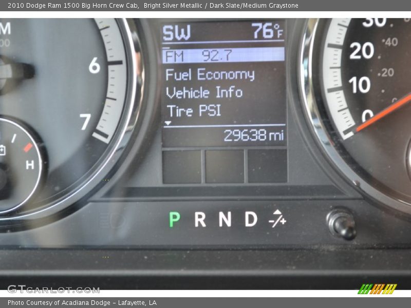 Bright Silver Metallic / Dark Slate/Medium Graystone 2010 Dodge Ram 1500 Big Horn Crew Cab