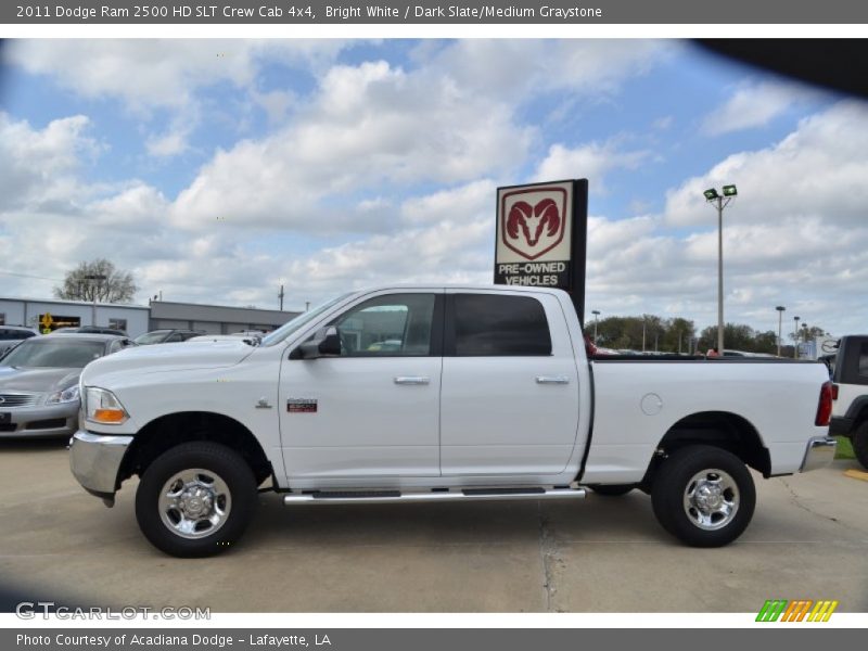 Bright White / Dark Slate/Medium Graystone 2011 Dodge Ram 2500 HD SLT Crew Cab 4x4