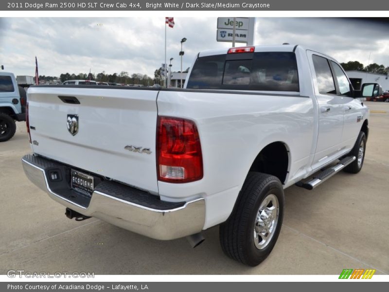 Bright White / Dark Slate/Medium Graystone 2011 Dodge Ram 2500 HD SLT Crew Cab 4x4