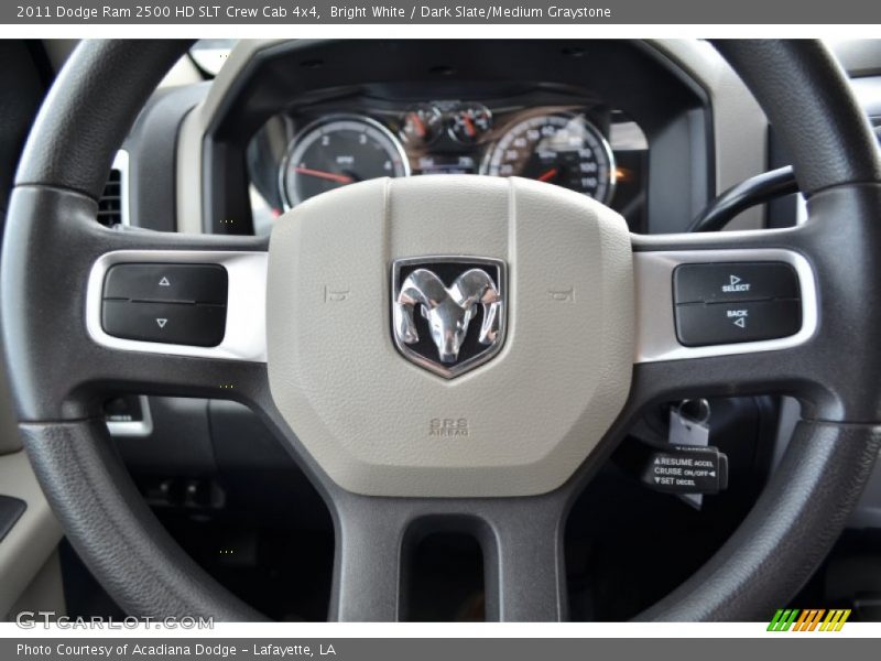 Bright White / Dark Slate/Medium Graystone 2011 Dodge Ram 2500 HD SLT Crew Cab 4x4