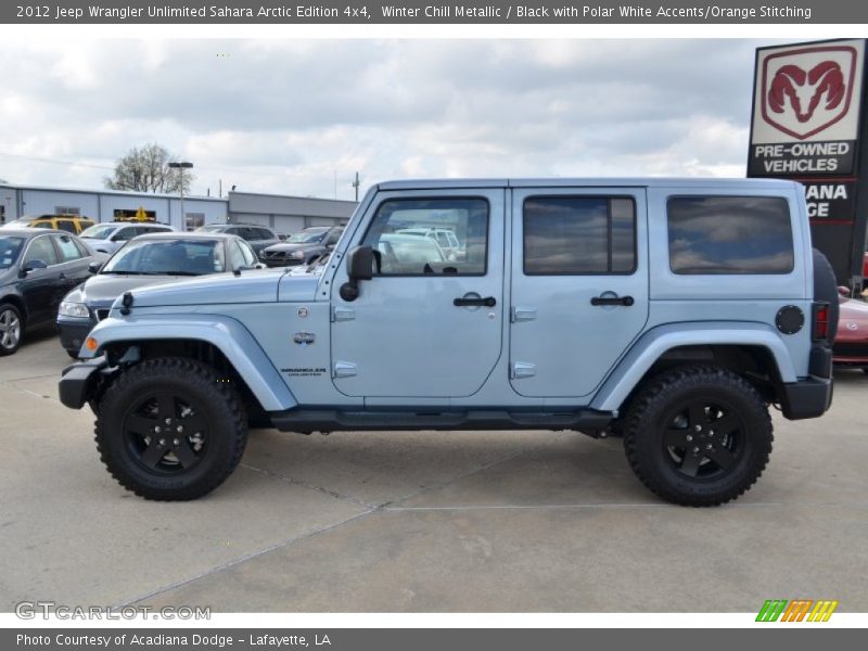 2012 Wrangler Unlimited Sahara Arctic Edition 4x4 Winter Chill Metallic