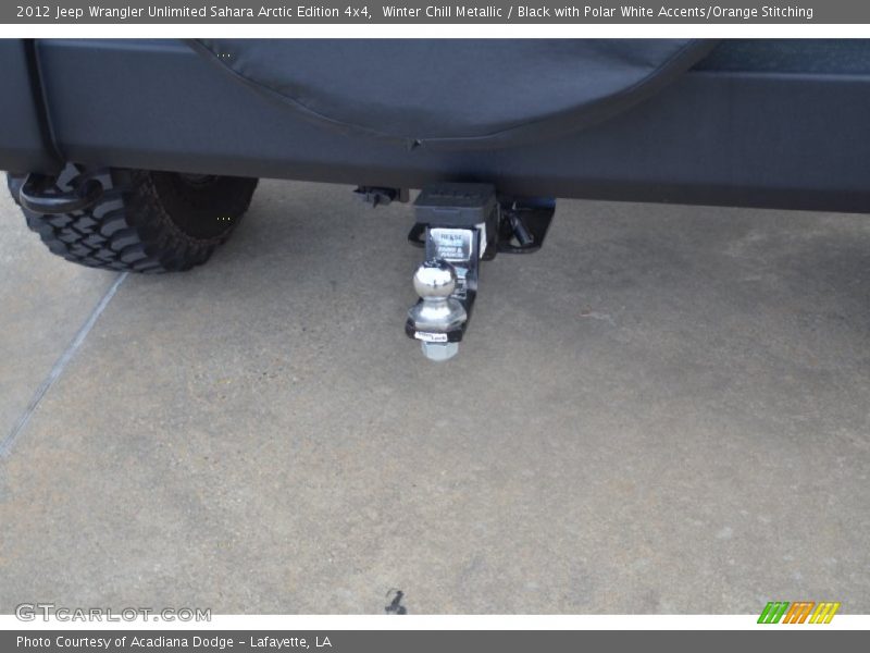 Winter Chill Metallic / Black with Polar White Accents/Orange Stitching 2012 Jeep Wrangler Unlimited Sahara Arctic Edition 4x4