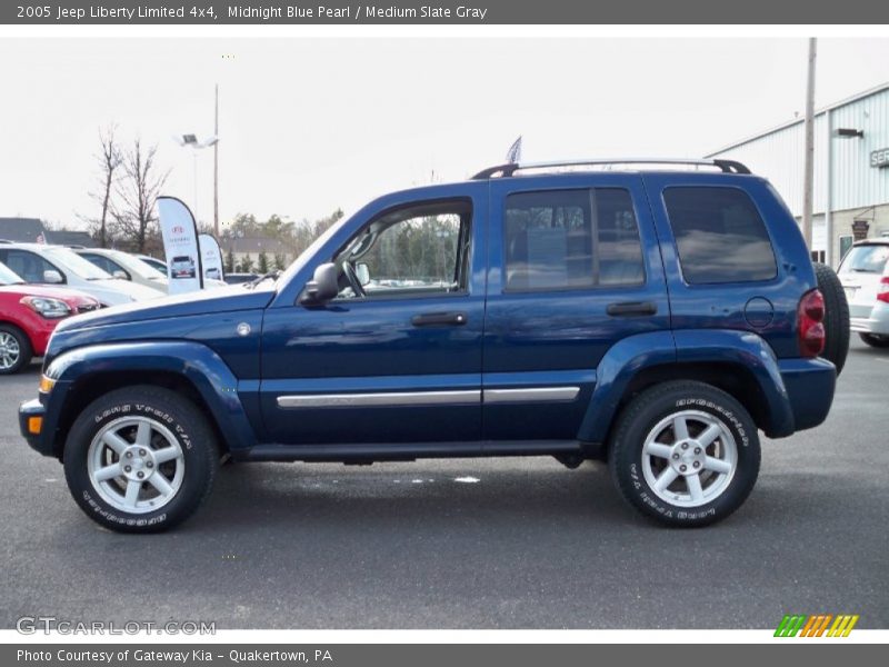 Midnight Blue Pearl / Medium Slate Gray 2005 Jeep Liberty Limited 4x4