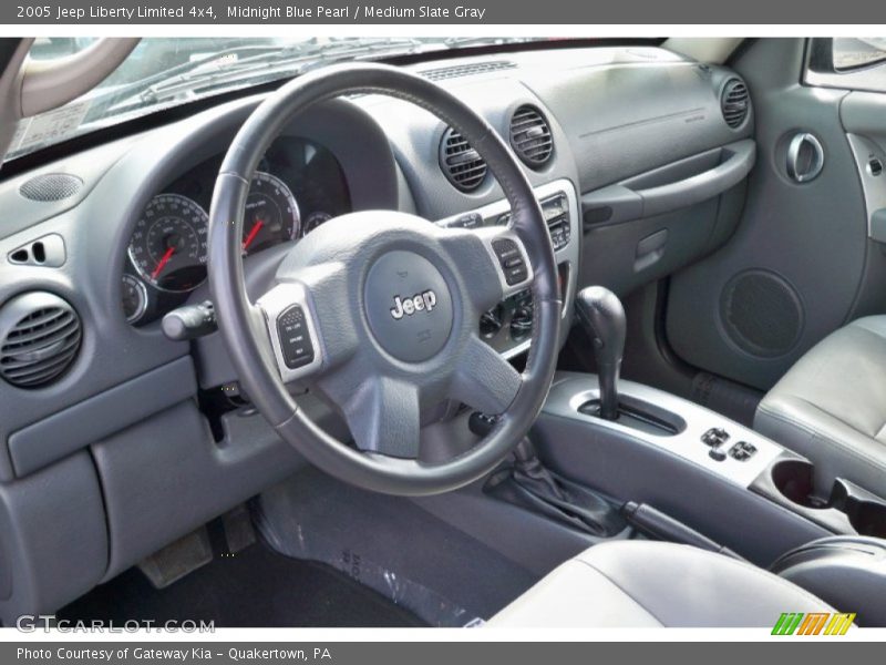 Midnight Blue Pearl / Medium Slate Gray 2005 Jeep Liberty Limited 4x4