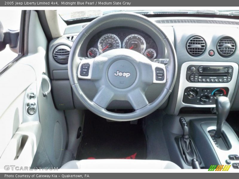 Midnight Blue Pearl / Medium Slate Gray 2005 Jeep Liberty Limited 4x4