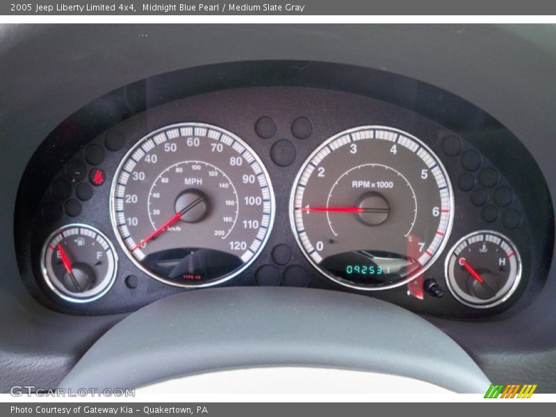 Midnight Blue Pearl / Medium Slate Gray 2005 Jeep Liberty Limited 4x4