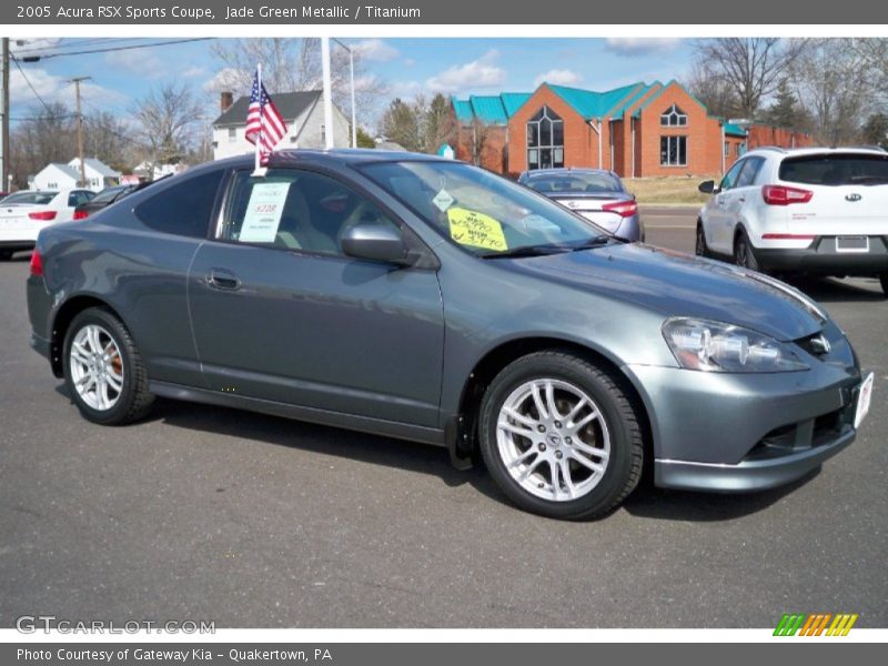 Jade Green Metallic / Titanium 2005 Acura RSX Sports Coupe