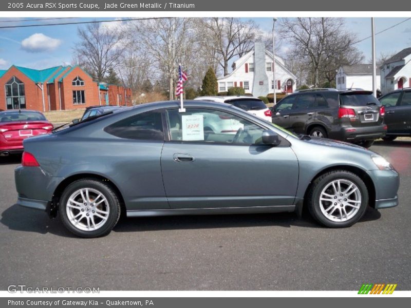 Jade Green Metallic / Titanium 2005 Acura RSX Sports Coupe