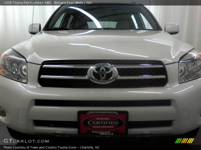 Blizzard Pearl White / Ash 2008 Toyota RAV4 Limited 4WD