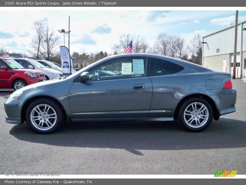 Jade Green Metallic / Titanium 2005 Acura RSX Sports Coupe