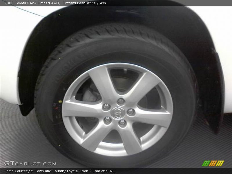 Blizzard Pearl White / Ash 2008 Toyota RAV4 Limited 4WD