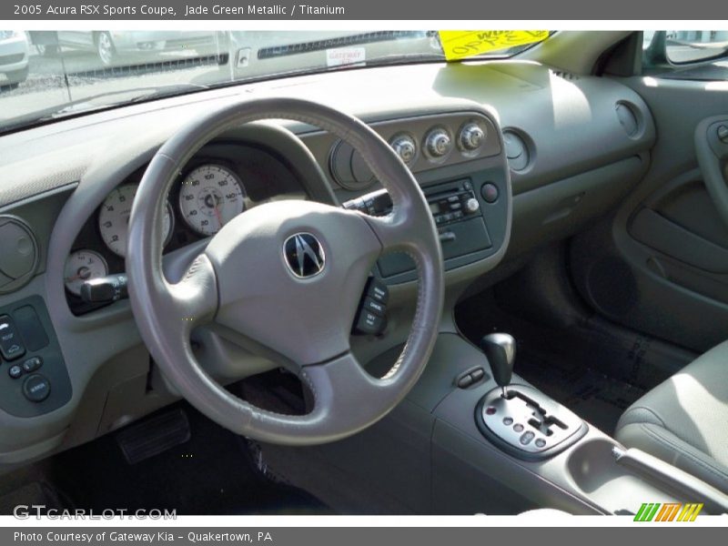 Jade Green Metallic / Titanium 2005 Acura RSX Sports Coupe