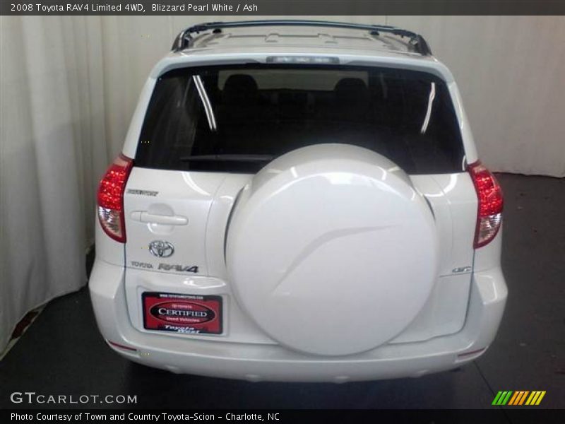 Blizzard Pearl White / Ash 2008 Toyota RAV4 Limited 4WD
