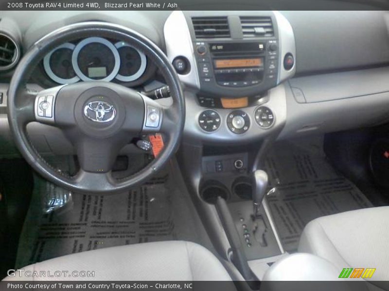 Blizzard Pearl White / Ash 2008 Toyota RAV4 Limited 4WD