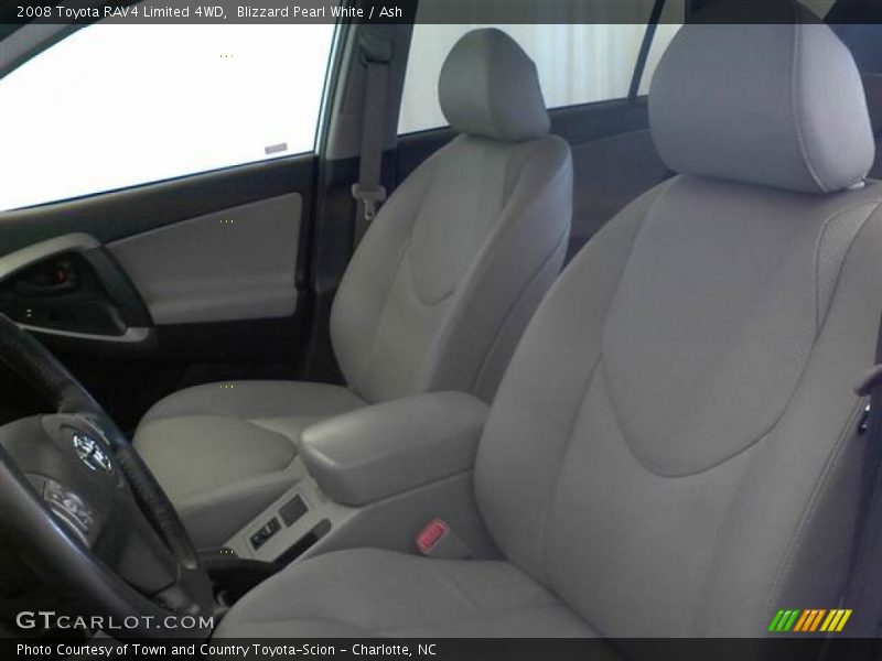 Blizzard Pearl White / Ash 2008 Toyota RAV4 Limited 4WD
