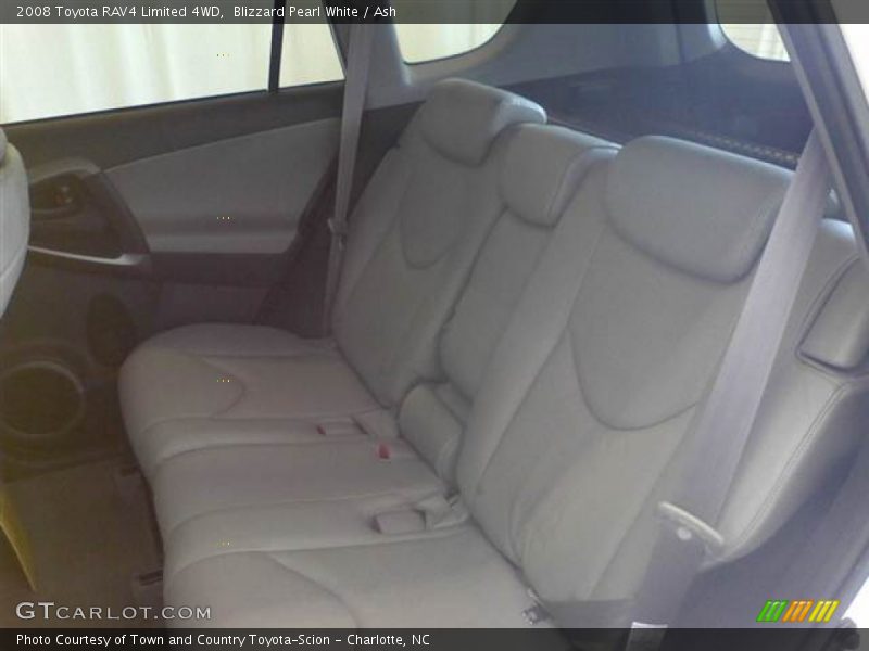 Blizzard Pearl White / Ash 2008 Toyota RAV4 Limited 4WD