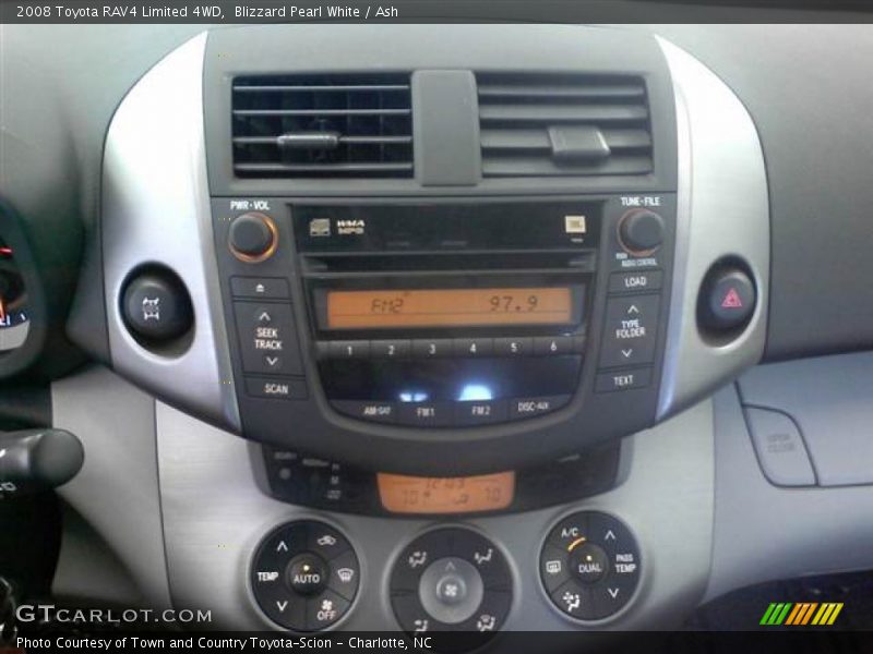 Blizzard Pearl White / Ash 2008 Toyota RAV4 Limited 4WD