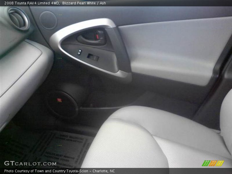 Blizzard Pearl White / Ash 2008 Toyota RAV4 Limited 4WD