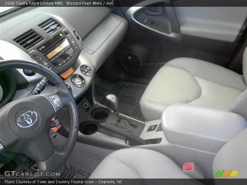 Blizzard Pearl White / Ash 2008 Toyota RAV4 Limited 4WD