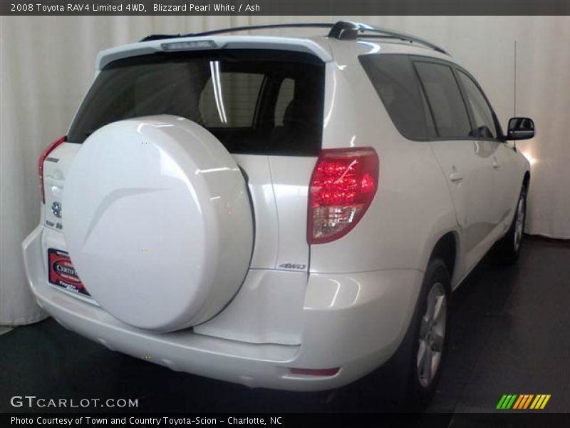 Blizzard Pearl White / Ash 2008 Toyota RAV4 Limited 4WD